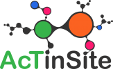 AcTinSite logo, which shows a network of interconnected nodes